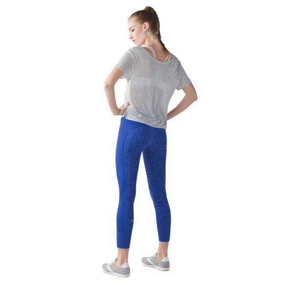 Lululemon Heathered Sapphire Blue Ebb To Street Pant - Picture 3 of 11